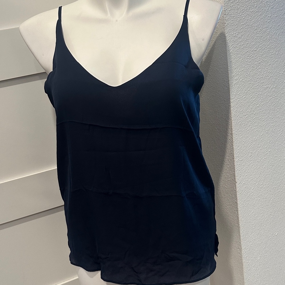 Navy Blue Spaghetti Strap Top Size XL